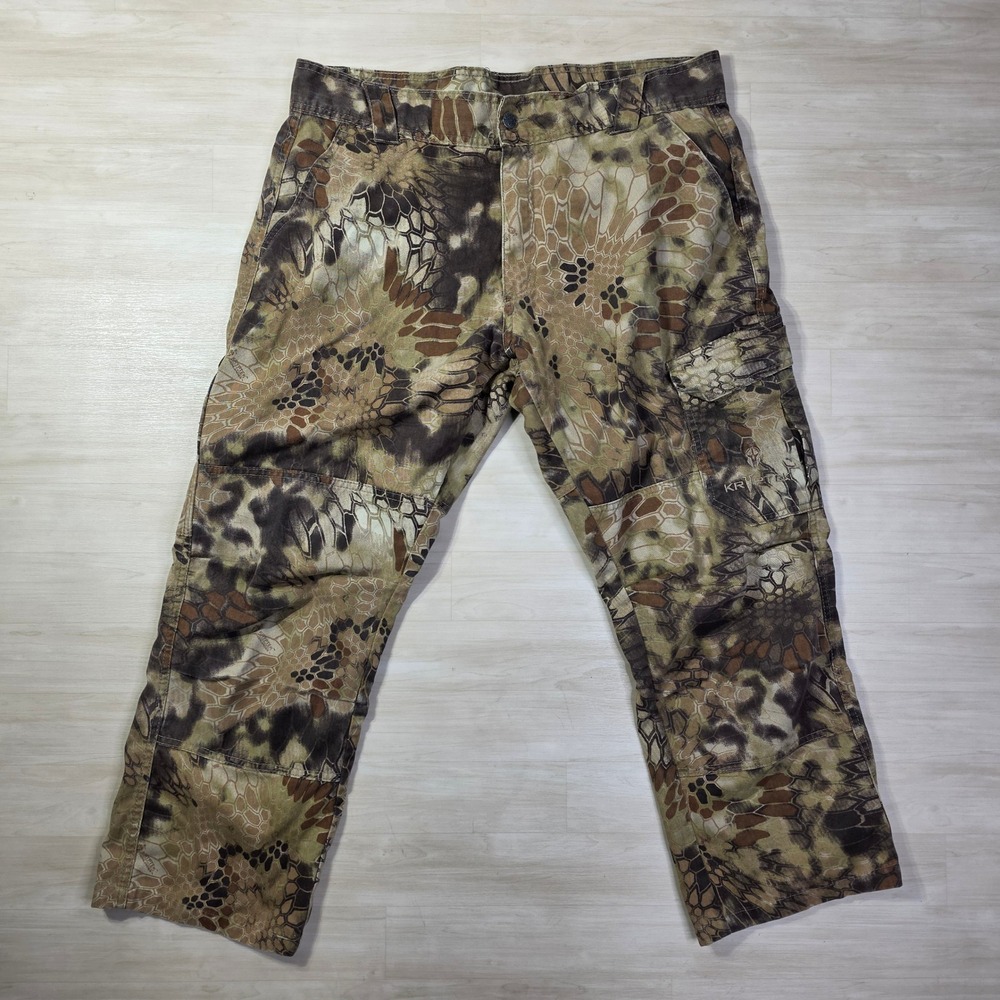KRYPTEK Tactical Pants Camo Size XL Brown Highlander Camo Hunt‎ Cargo
